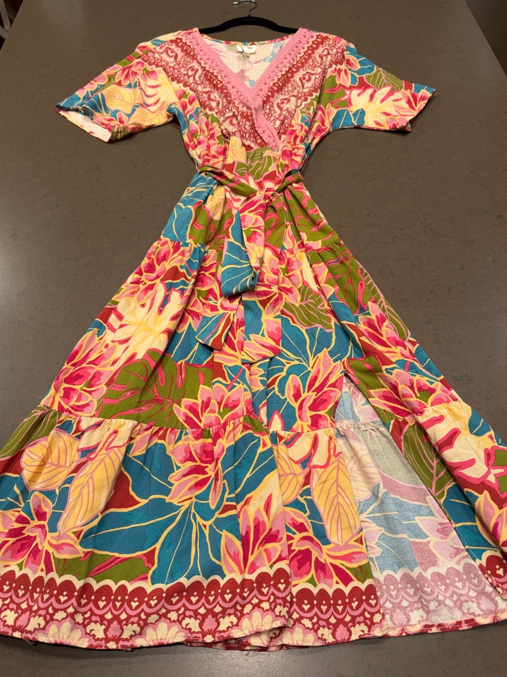 Fig and Flower Floral Midi Dress Sz: S